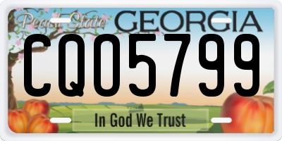 GA license plate CQO5799