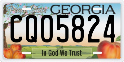 GA license plate CQO5824