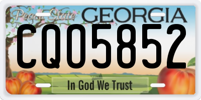 GA license plate CQO5852