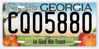 GA license plate CQO5880