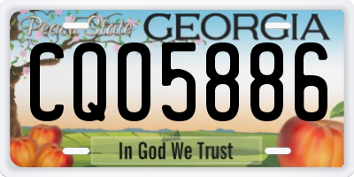GA license plate CQO5886