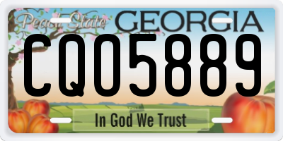 GA license plate CQO5889