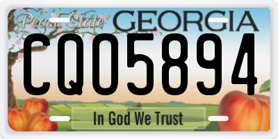 GA license plate CQO5894