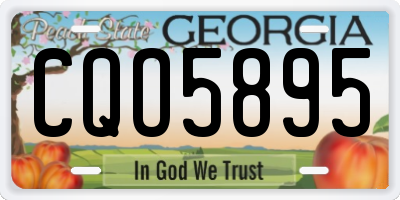 GA license plate CQO5895