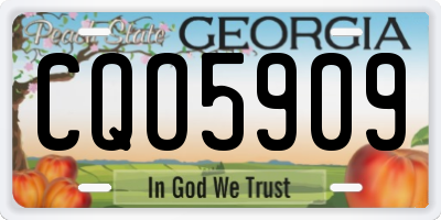 GA license plate CQO5909