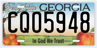 GA license plate CQO5948