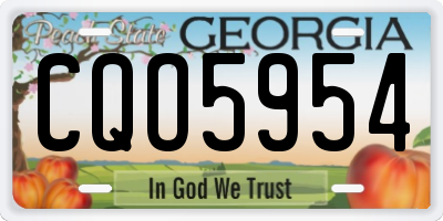 GA license plate CQO5954