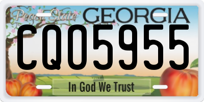 GA license plate CQO5955