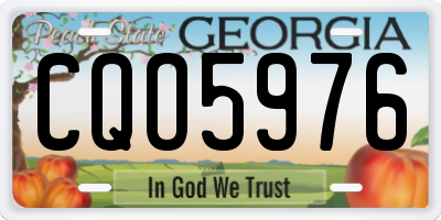 GA license plate CQO5976