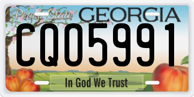 GA license plate CQO5991