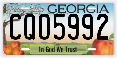 GA license plate CQO5992