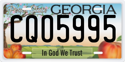 GA license plate CQO5995