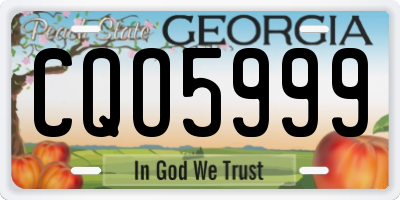GA license plate CQO5999