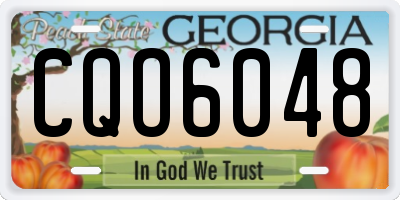 GA license plate CQO6048