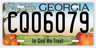GA license plate CQO6079