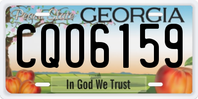 GA license plate CQO6159