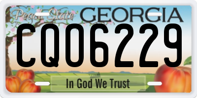GA license plate CQO6229