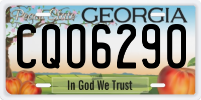 GA license plate CQO6290