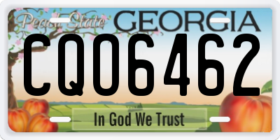 GA license plate CQO6462