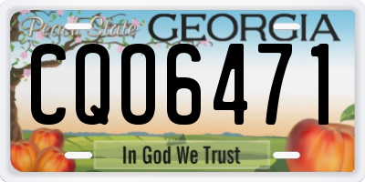 GA license plate CQO6471