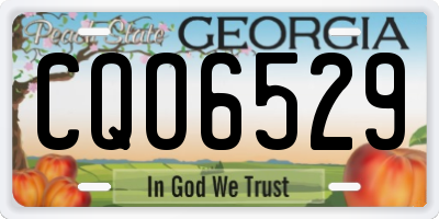 GA license plate CQO6529