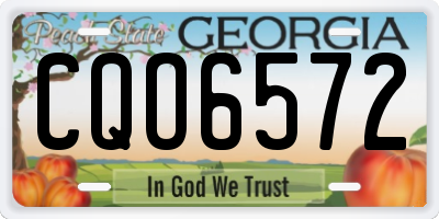 GA license plate CQO6572
