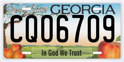 GA license plate CQO6709