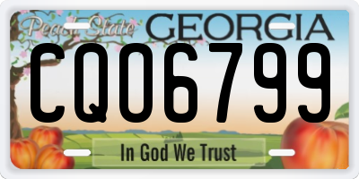 GA license plate CQO6799