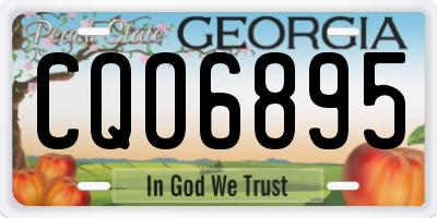 GA license plate CQO6895