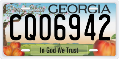 GA license plate CQO6942