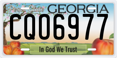 GA license plate CQO6977