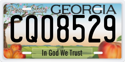GA license plate CQO8529