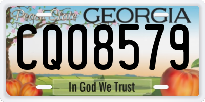 GA license plate CQO8579