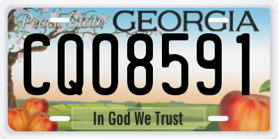 GA license plate CQO8591