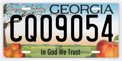 GA license plate CQO9054
