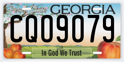 GA license plate CQO9079