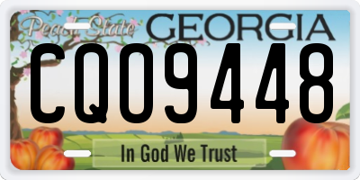 GA license plate CQO9448