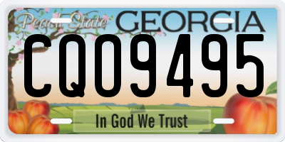 GA license plate CQO9495