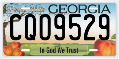 GA license plate CQO9529