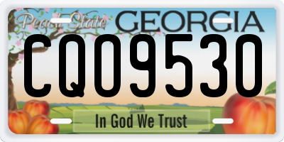 GA license plate CQO9530