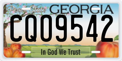 GA license plate CQO9542