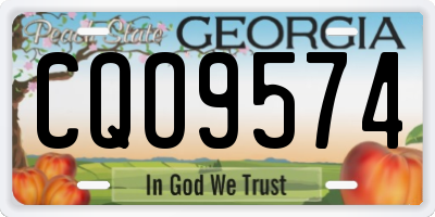 GA license plate CQO9574