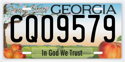 GA license plate CQO9579