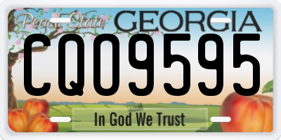 GA license plate CQO9595