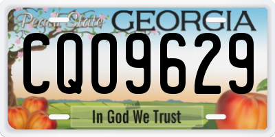 GA license plate CQO9629