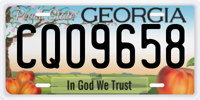 GA license plate CQO9658