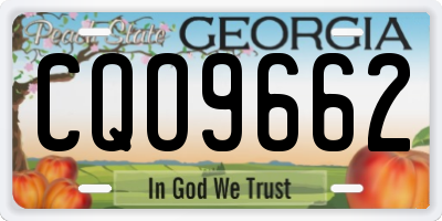 GA license plate CQO9662