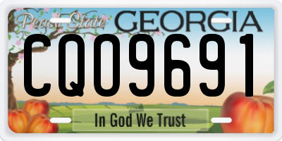 GA license plate CQO9691
