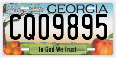 GA license plate CQO9895
