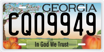 GA license plate CQO9949